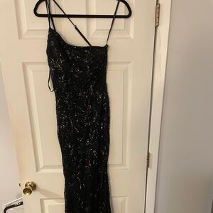 Windsor Black sequins maxi dress
